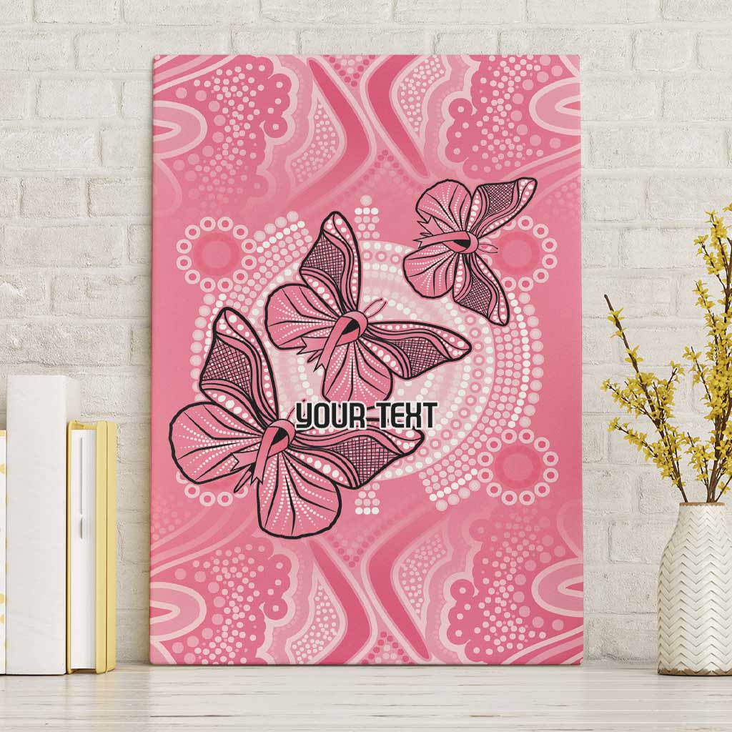 Personalized Pink Butterfly Spirit Canvas Wall Art Australia’s Breast Cancer Awareness - Aussie Hoodie