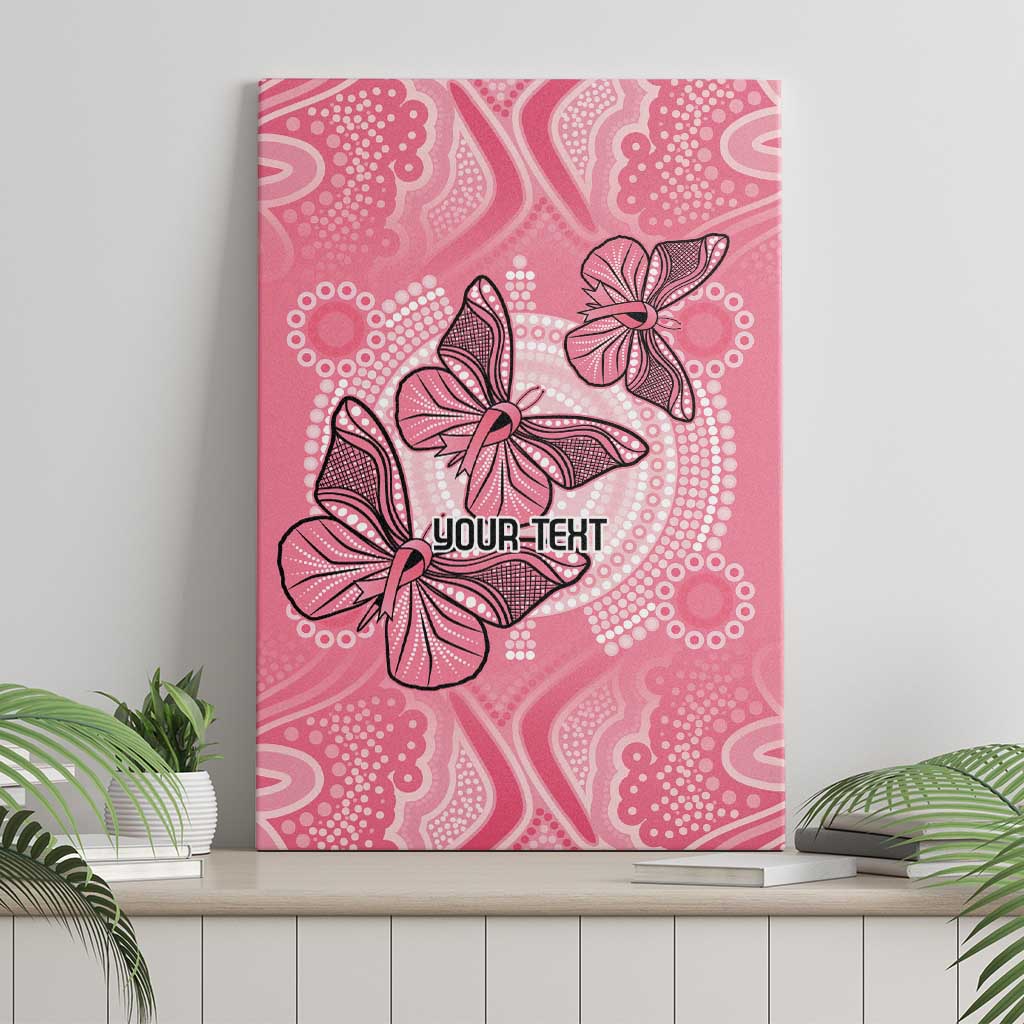 Personalized Pink Butterfly Spirit Canvas Wall Art Australia’s Breast Cancer Awareness - Aussie Hoodie