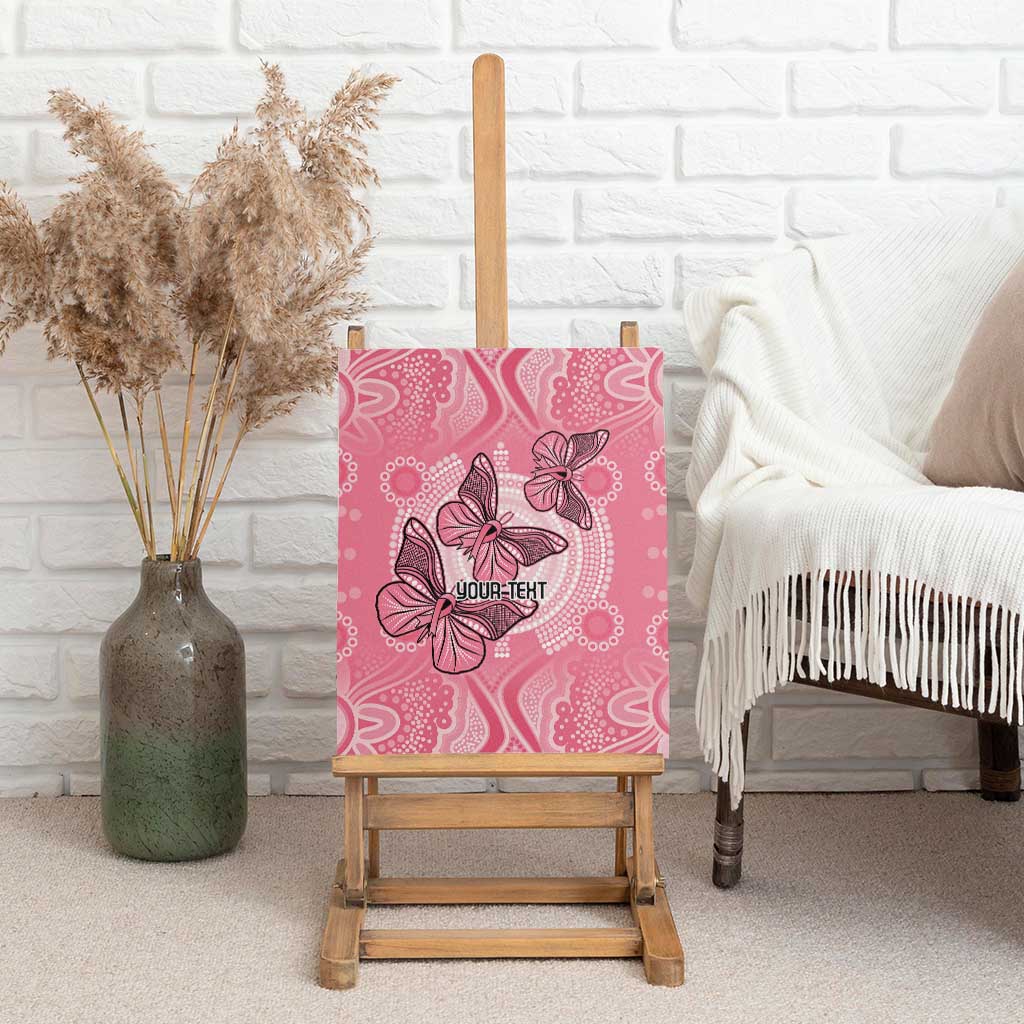 Personalized Pink Butterfly Spirit Canvas Wall Art Australia’s Breast Cancer Awareness - Aussie Hoodie
