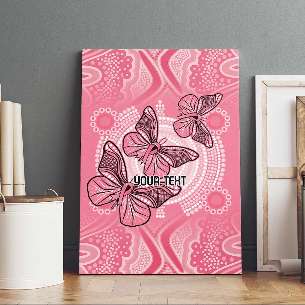 Personalized Pink Butterfly Spirit Canvas Wall Art Australia’s Breast Cancer Awareness - Aussie Hoodie