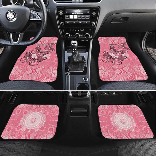 Personalized Pink Butterfly Spirit Car Mats Australia’s Breast Cancer Awareness - Aussie Hoodie