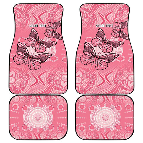 Personalized Pink Butterfly Spirit Car Mats Australia’s Breast Cancer Awareness - Aussie Hoodie
