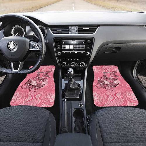 Personalized Pink Butterfly Spirit Car Mats Australia’s Breast Cancer Awareness - Aussie Hoodie