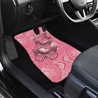 Personalized Pink Butterfly Spirit Car Mats Australia’s Breast Cancer Awareness - Aussie Hoodie