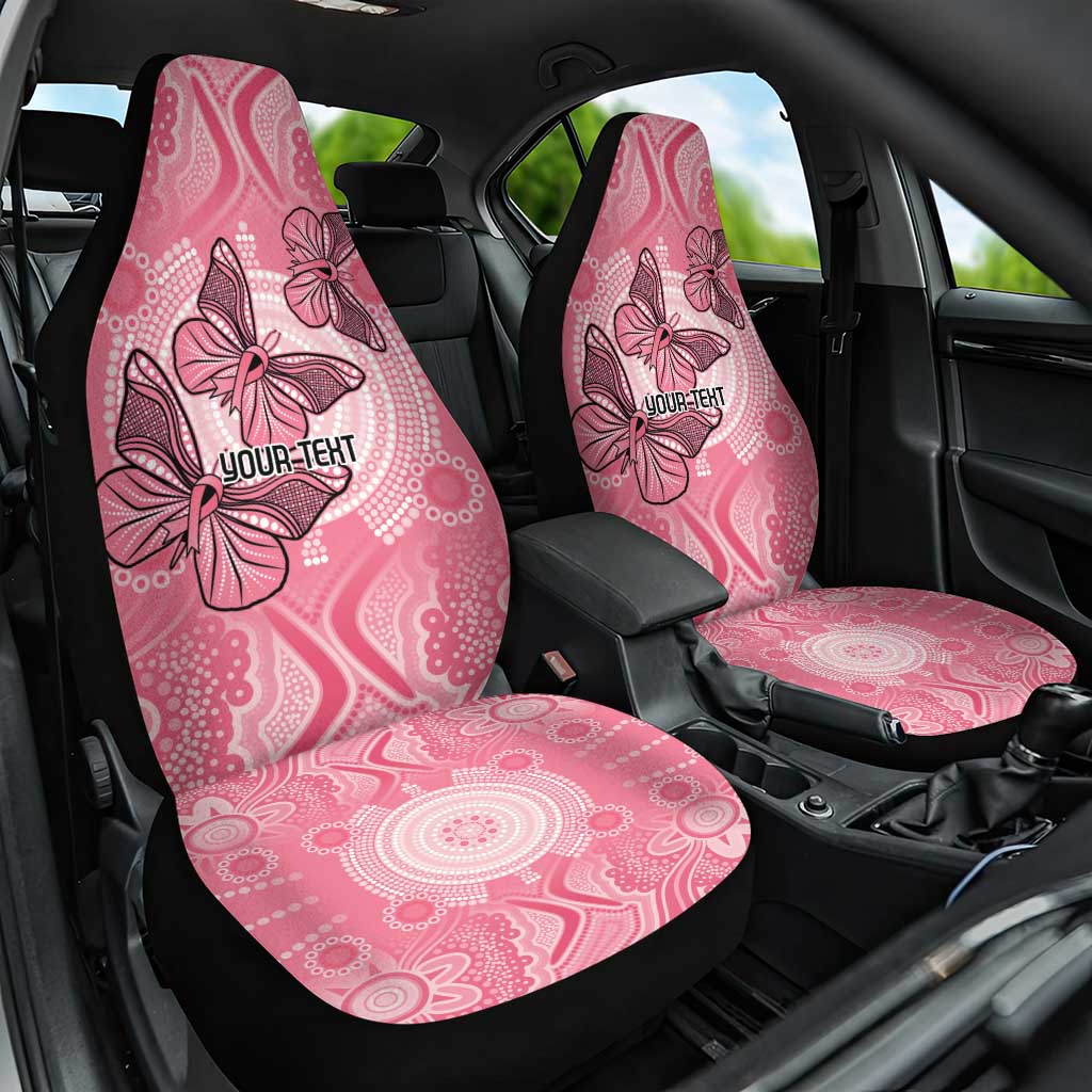 Personalized Pink Butterfly Spirit Car Seat Cover Australia’s Breast Cancer Awareness - Aussie Hoodie