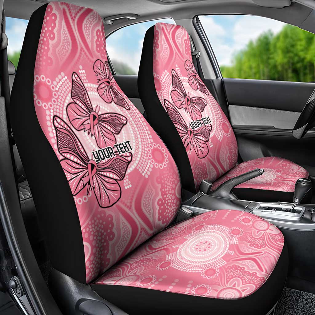 Personalized Pink Butterfly Spirit Car Seat Cover Australia’s Breast Cancer Awareness - Aussie Hoodie
