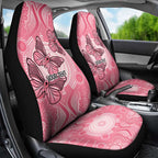 Personalized Pink Butterfly Spirit Car Seat Cover Australia’s Breast Cancer Awareness - Aussie Hoodie
