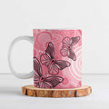 Personalized Pink Butterfly Spirit Ceramic Mug Australia’s Breast Cancer Awareness - Aussie Hoodie