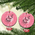 Personalized Pink Butterfly Spirit Ceramic Ornament Australia’s Breast Cancer Awareness - Aussie Hoodie