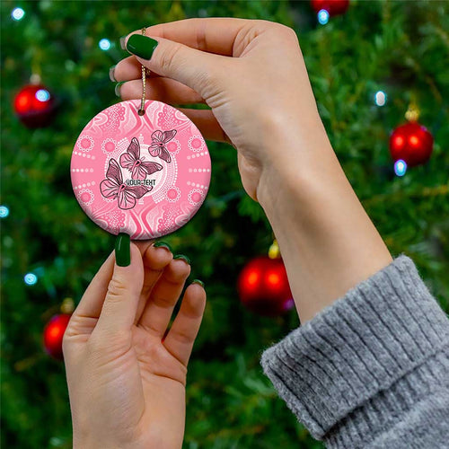Personalized Pink Butterfly Spirit Ceramic Ornament Australia’s Breast Cancer Awareness - Aussie Hoodie