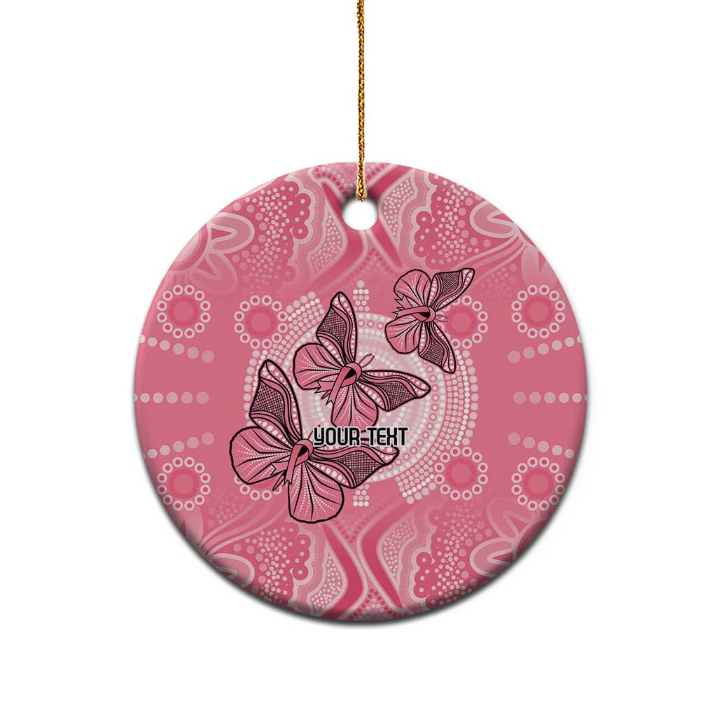 Personalized Pink Butterfly Spirit Ceramic Ornament Australia’s Breast Cancer Awareness - Aussie Hoodie