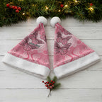 Personalized Pink Butterfly Spirit Christmas Santa Hat Australia’s Breast Cancer Awareness - Aussie Hoodie