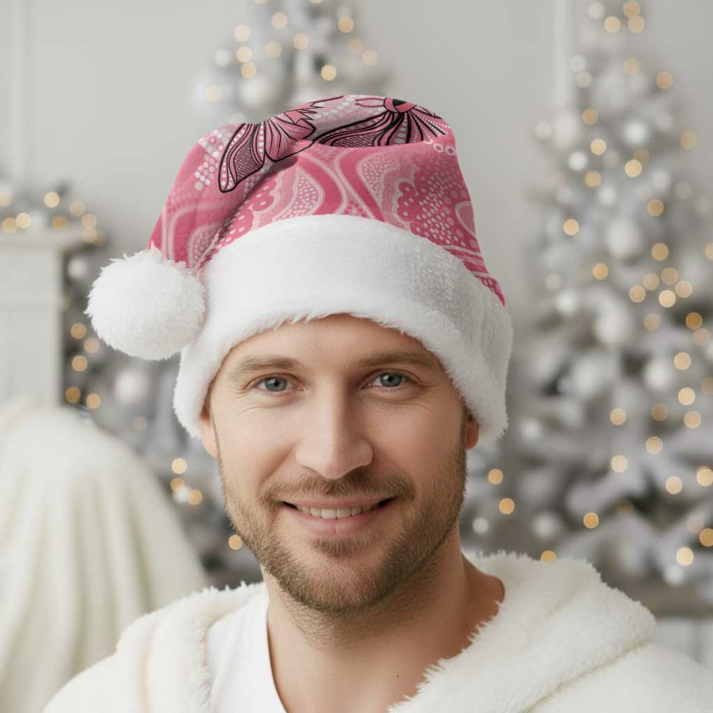 Personalized Pink Butterfly Spirit Christmas Santa Hat Australia’s Breast Cancer Awareness - Aussie Hoodie