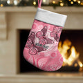 Personalized Pink Butterfly Spirit Christmas Stocking Australia’s Breast Cancer Awareness - Aussie Hoodie