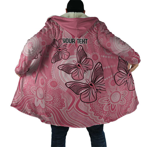 Personalized Pink Butterfly Spirit Cloak Australia’s Breast Cancer Awareness - Aussie Hoodie