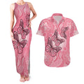 Personalized Pink Butterfly Spirit Couples Matching Tank Maxi Dress and Hawaiian Shirt Australia’s Breast Cancer Awareness - Aussie Hoodie
