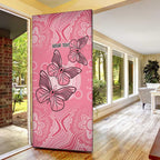 Personalized Pink Butterfly Spirit Door Cover Australia’s Breast Cancer Awareness - Aussie Hoodie