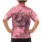 Personalized Pink Butterfly Spirit Family Matching Mermaid Dress and Hawaiian Shirt Australia’s Breast Cancer Awareness - Aussie Hoodie