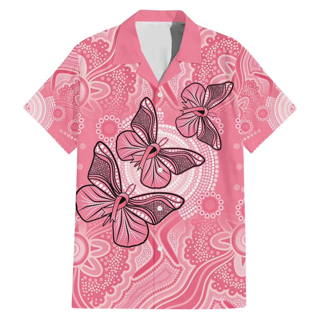 Personalized Pink Butterfly Spirit Family Matching Mermaid Dress and Hawaiian Shirt Australia’s Breast Cancer Awareness - Aussie Hoodie
