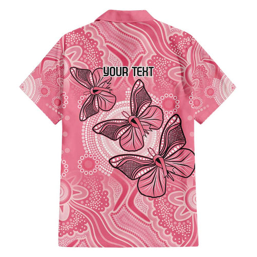 Personalized Pink Butterfly Spirit Family Matching Off Shoulder Short Dress and Hawaiian Shirt Australia’s Breast Cancer Awareness - Aussie Hoodie