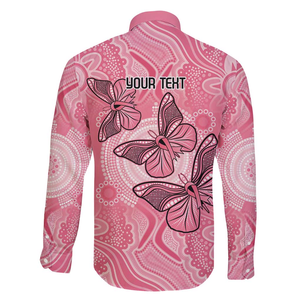 Personalized Pink Butterfly Spirit Family Matching Puletasi and Hawaiian Shirt Australia’s Breast Cancer Awareness - Aussie Hoodie