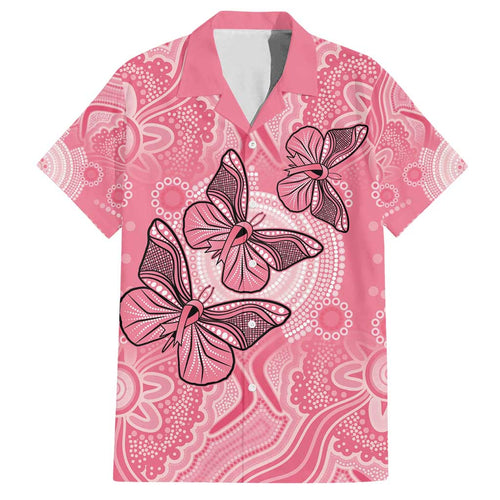Personalized Pink Butterfly Spirit Family Matching Summer Maxi Dress and Hawaiian Shirt Australia’s Breast Cancer Awareness - Aussie Hoodie