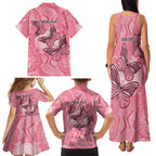 Personalized Pink Butterfly Spirit Family Matching Tank Maxi Dress and Hawaiian Shirt Australia’s Breast Cancer Awareness - Aussie Hoodie