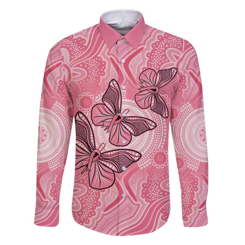 Personalized Pink Butterfly Spirit Family Matching Tank Maxi Dress and Hawaiian Shirt Australia’s Breast Cancer Awareness - Aussie Hoodie