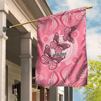 Personalized Pink Butterfly Spirit Garden Flag Australia’s Breast Cancer Awareness - Aussie Hoodie
