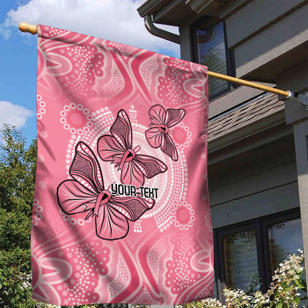 Personalized Pink Butterfly Spirit Garden Flag Australia’s Breast Cancer Awareness - Aussie Hoodie