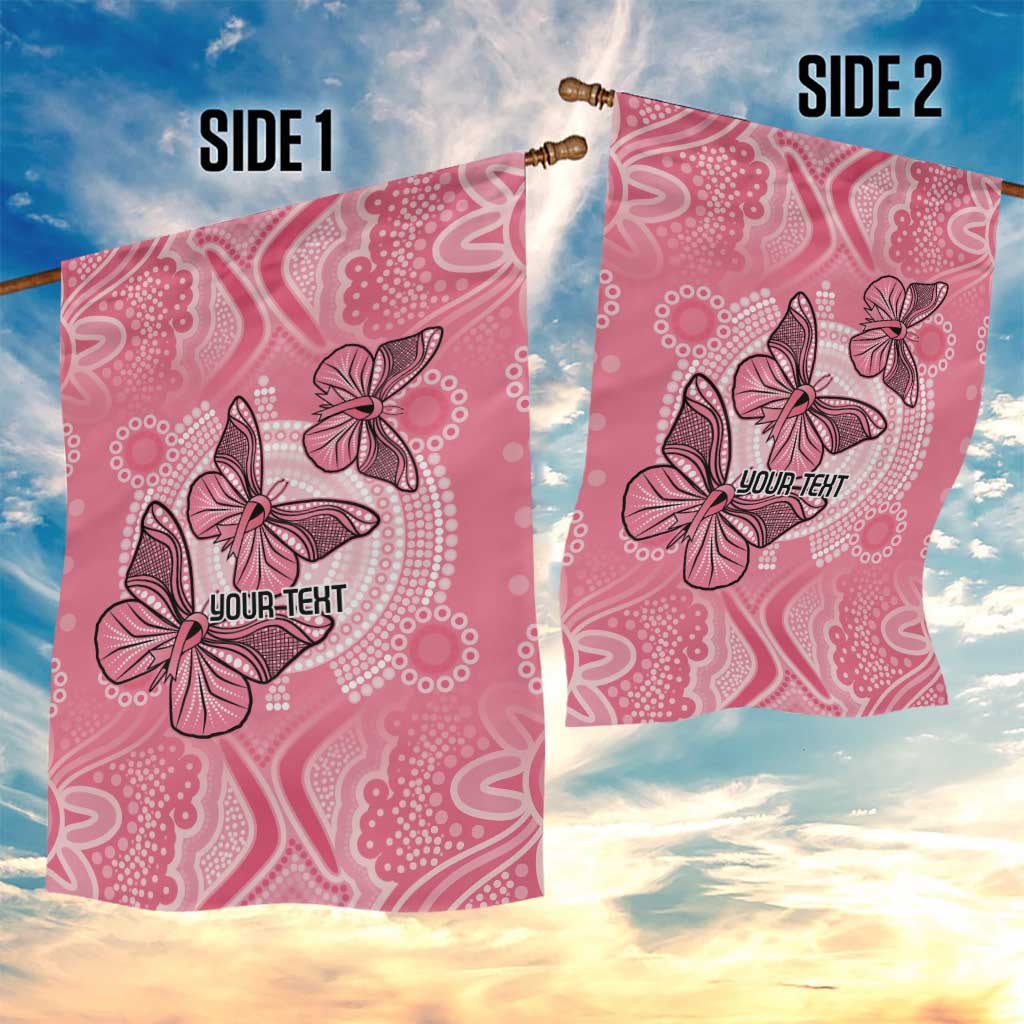 Personalized Pink Butterfly Spirit Garden Flag Australia’s Breast Cancer Awareness - Aussie Hoodie