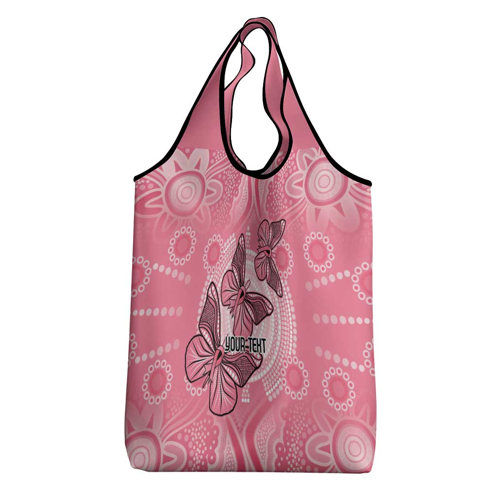 Personalized Pink Butterfly Spirit Grocery Bag Australia’s Breast Cancer Awareness - Aussie Hoodie