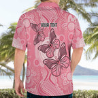 Personalized Pink Butterfly Spirit Hawaiian Shirt Australia’s Breast Cancer Awareness - Aussie Hoodie