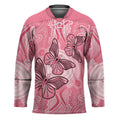Personalized Pink Butterfly Spirit Hockey Jersey Australia���s Breast Cancer Awareness - Aussie Hoodie
