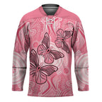 Personalized Pink Butterfly Spirit Hockey Jersey Australia���s Breast Cancer Awareness - Aussie Hoodie