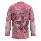 Personalized Pink Butterfly Spirit Hockey Jersey Australia���s Breast Cancer Awareness - Aussie Hoodie