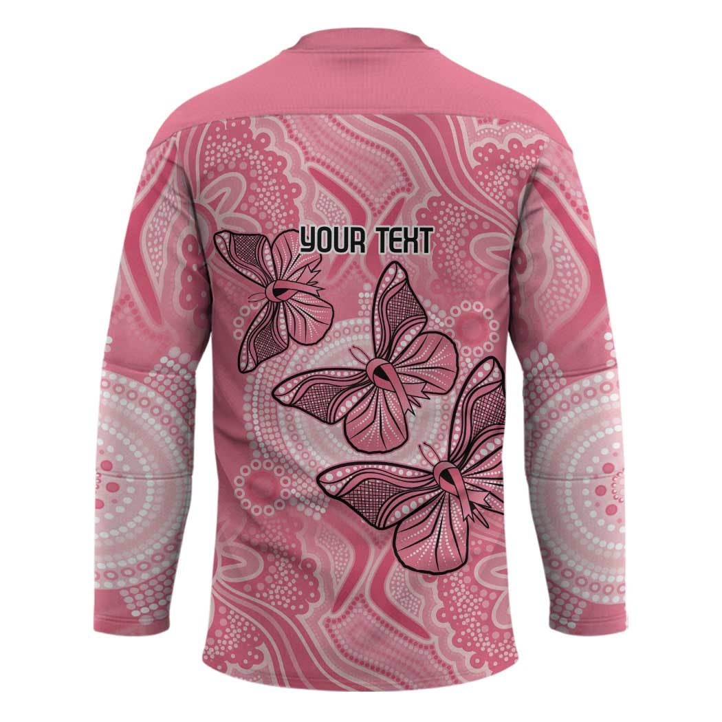 Personalized Pink Butterfly Spirit Hockey Jersey Australia���s Breast Cancer Awareness - Aussie Hoodie