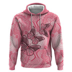 Personalized Pink Butterfly Spirit Hoodie Australia’s Breast Cancer Awareness - Aussie Hoodie