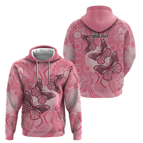 Personalized Pink Butterfly Spirit Hoodie Australia’s Breast Cancer Awareness - Aussie Hoodie