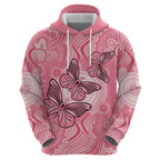 Personalized Pink Butterfly Spirit Hoodie Australia’s Breast Cancer Awareness - Aussie Hoodie