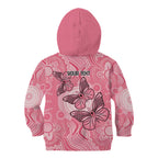 Personalized Pink Butterfly Spirit Kid Hoodie Australia’s Breast Cancer Awareness - Aussie Hoodie