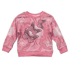 Personalized Pink Butterfly Spirit Kid Ugly Christmas Sweater Australia’s Breast Cancer Awareness - Aussie Hoodie