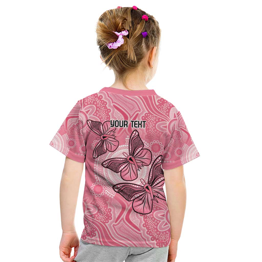Personalized Pink Butterfly Spirit Kid T Shirt Australia’s Breast Cancer Awareness - Aussie Hoodie