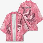 Personalized Pink Butterfly Spirit Kimono Australia’s Breast Cancer Awareness - Aussie Hoodie