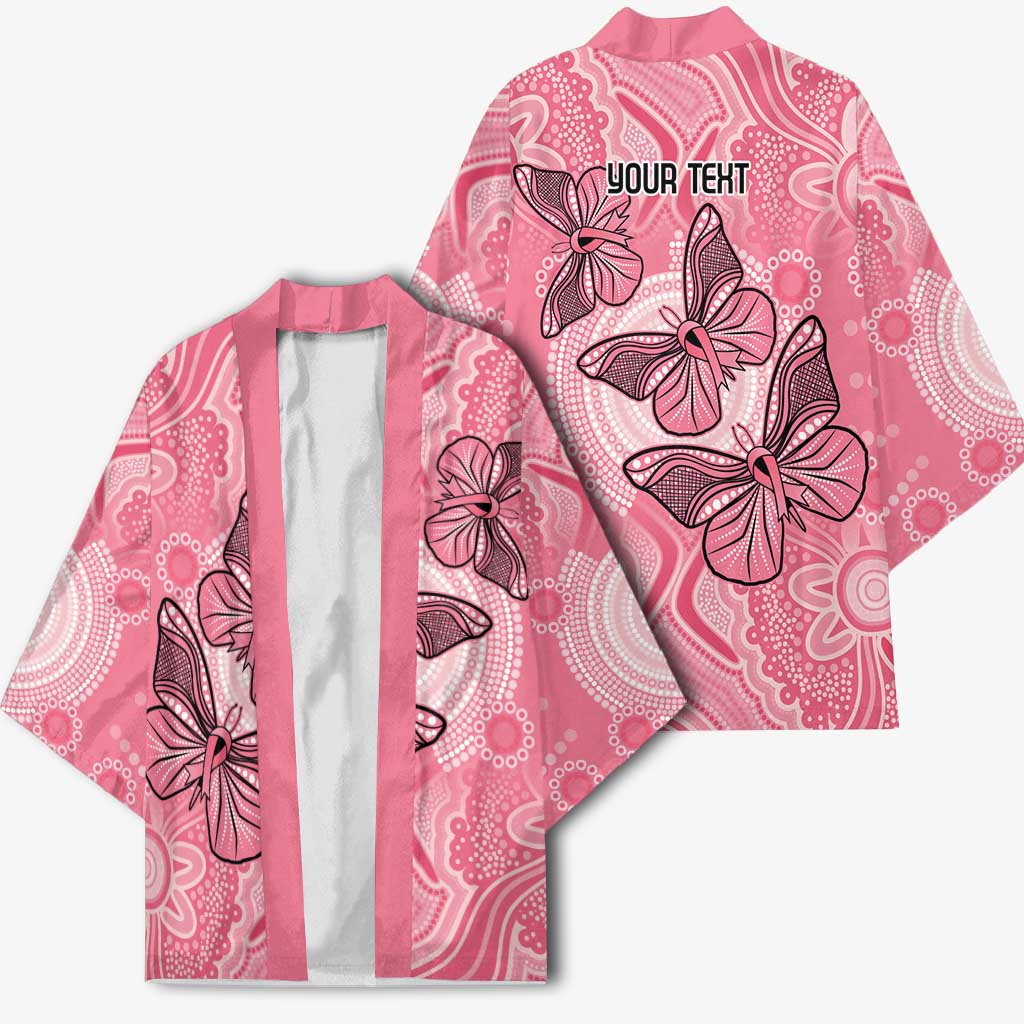 Personalized Pink Butterfly Spirit Kimono Australia’s Breast Cancer Awareness - Aussie Hoodie