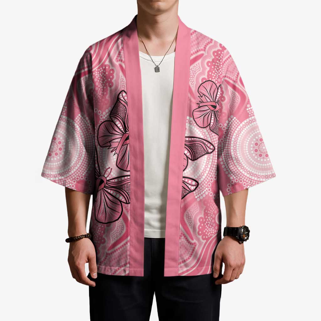 Personalized Pink Butterfly Spirit Kimono Australia’s Breast Cancer Awareness - Aussie Hoodie
