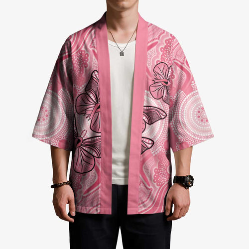 Personalized Pink Butterfly Spirit Kimono Australia’s Breast Cancer Awareness - Aussie Hoodie