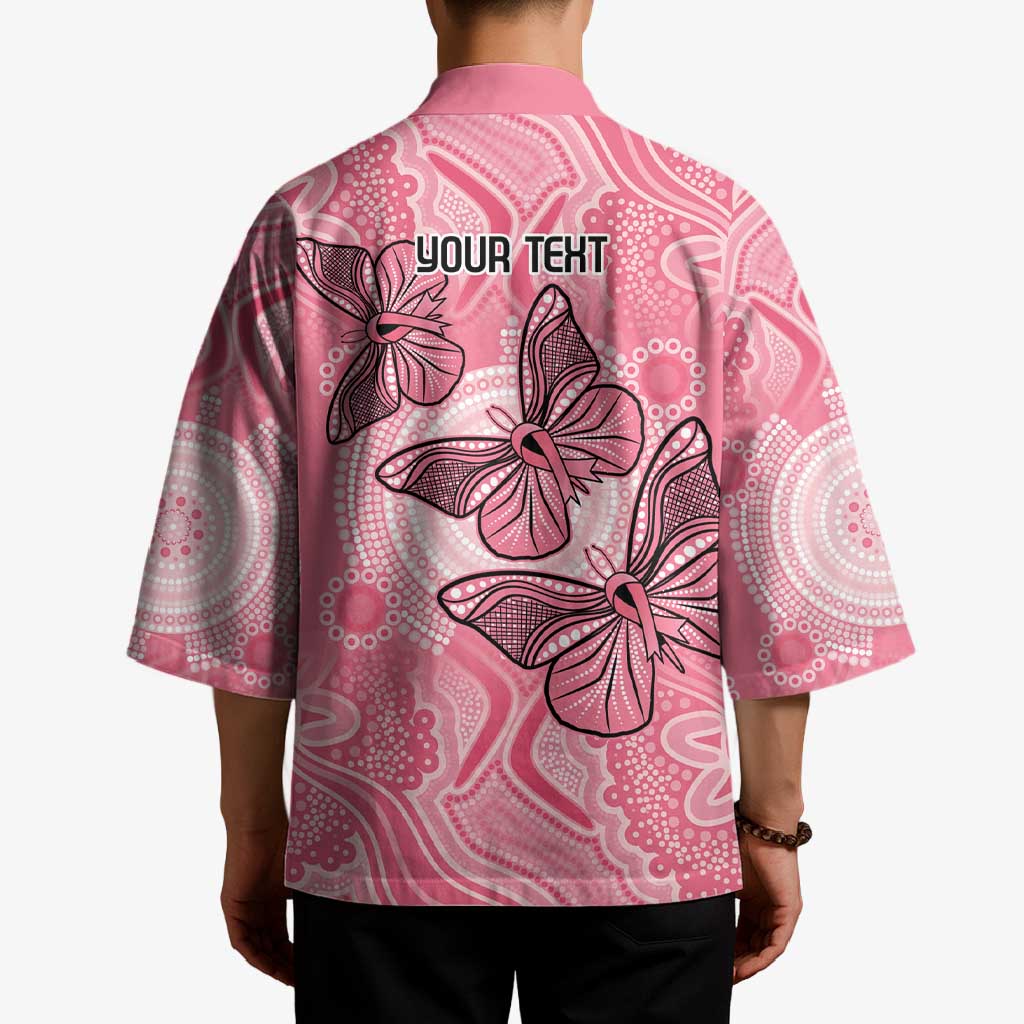 Personalized Pink Butterfly Spirit Kimono Australia’s Breast Cancer Awareness - Aussie Hoodie