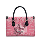 Personalized Pink Butterfly Spirit Leather Bag Australia’s Breast Cancer Awareness - Aussie Hoodie