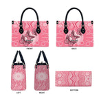 Personalized Pink Butterfly Spirit Leather Bag Australia’s Breast Cancer Awareness - Aussie Hoodie
